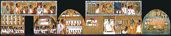 full view of Sennedjem's unfolded tomb