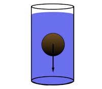gravity applies a downward force on an object